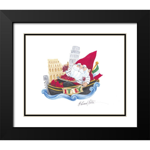 Italy Gnome Black Modern Wood Framed Art Print with Double Matting by Kater, Diane