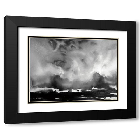 After the Storm   Black Modern Wood Framed Art Print with Double Matting by Thouthip, Anne
