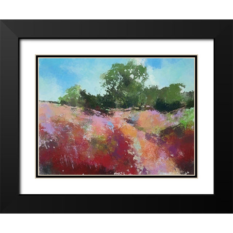 Beautiful Path Black Modern Wood Framed Art Print with Double Matting by Thouthip, Anne