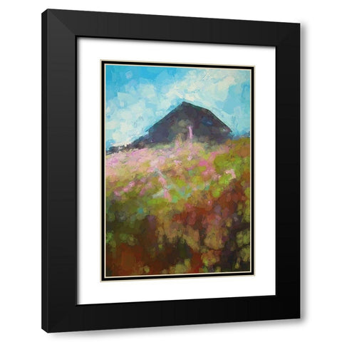 Still Standing Black Modern Wood Framed Art Print with Double Matting by Thouthip, Anne