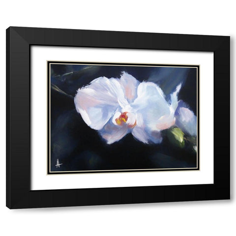 Oriental Beauty Black Modern Wood Framed Art Print with Double Matting by Thouthip, Anne