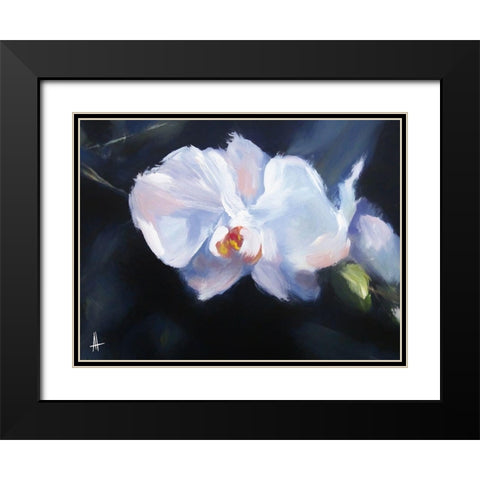 Oriental Beauty Black Modern Wood Framed Art Print with Double Matting by Thouthip, Anne
