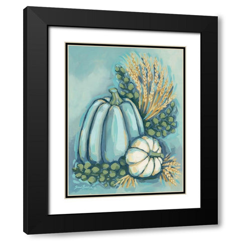 Blue Harvest II Black Modern Wood Framed Art Print with Double Matting by Baker, Sara