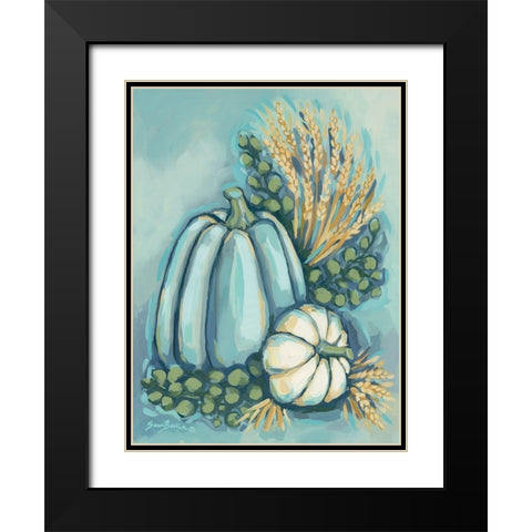 Blue Harvest II Black Modern Wood Framed Art Print with Double Matting by Baker, Sara