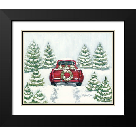 Tree Farm Tradition II  Black Modern Wood Framed Art Print with Double Matting by Baker, Sara