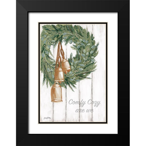 Copper Bells Ring Black Modern Wood Framed Art Print with Double Matting by Baker, Sara