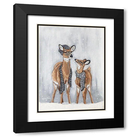 I Love you Dearly Black Modern Wood Framed Art Print with Double Matting by Baker, Sara