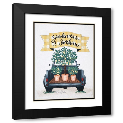 Garden Time And Sunshine I Black Modern Wood Framed Art Print with Double Matting by Ebert, Roey