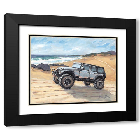 Tougher Than the Rest Black Modern Wood Framed Art Print with Double Matting by Baker, Sara