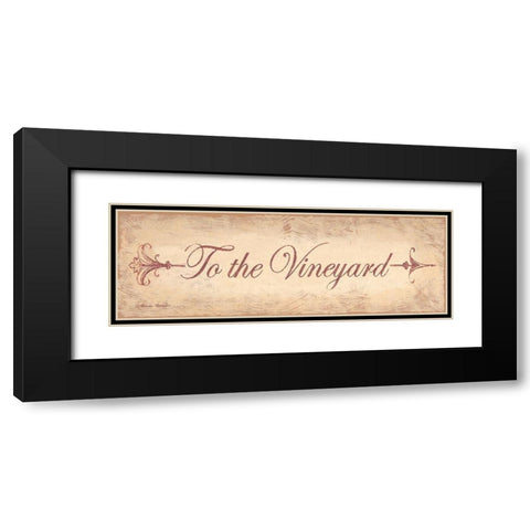 To the Vineyard Black Modern Wood Framed Art Print with Double Matting by Barton, Becca