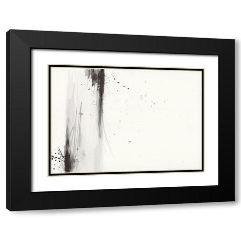Simplification Series I Black Modern Wood Framed Art Print with Double Matting by Hallowell, Britt