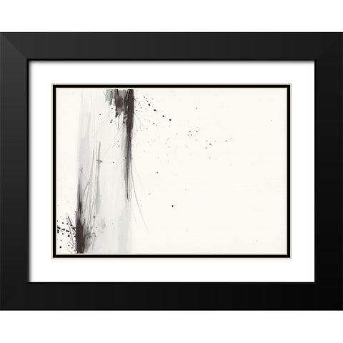 Simplification Series I Black Modern Wood Framed Art Print with Double Matting by Hallowell, Britt