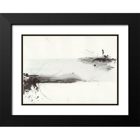 Simplification Series VIII Black Modern Wood Framed Art Print with Double Matting by Hallowell, Britt