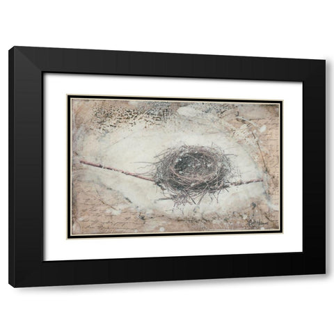 Wintering Black Modern Wood Framed Art Print with Double Matting by Hallowell, Britt