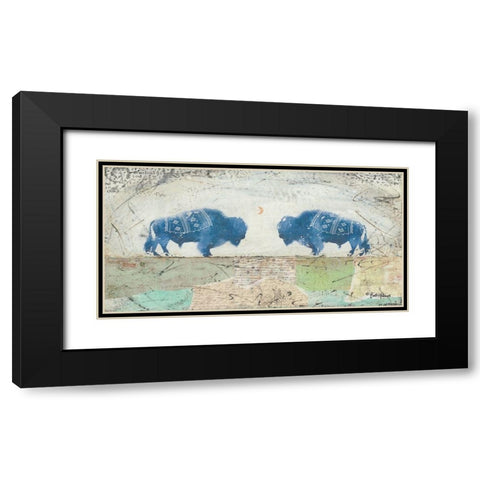 Patchwork Quilt of Life Black Modern Wood Framed Art Print with Double Matting by Hallowell, Britt