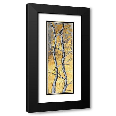Wildfire Black Modern Wood Framed Art Print with Double Matting by Hallowell, Britt