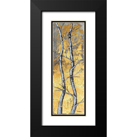 Wildfire Black Modern Wood Framed Art Print with Double Matting by Hallowell, Britt