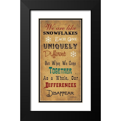Uniquely Different Black Modern Wood Framed Art Print with Double Matting by Jacobs, Billy
