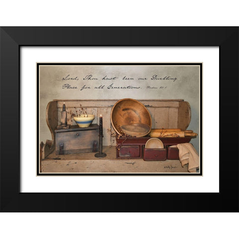 Our Dwelling Place Black Modern Wood Framed Art Print with Double Matting by Jacobs, Billy