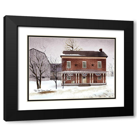 The Old Tavern House  Black Modern Wood Framed Art Print with Double Matting by Jacobs, Billy
