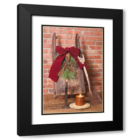 Let Christmas Live          Black Modern Wood Framed Art Print with Double Matting by Jacobs, Billy