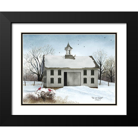 The Last Snowfall   Black Modern Wood Framed Art Print with Double Matting by Jacobs, Billy