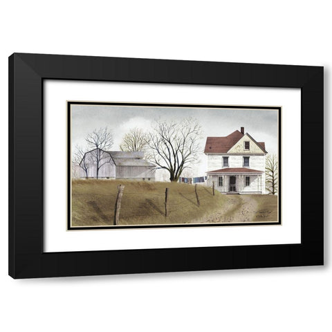 Old Township Road       Black Modern Wood Framed Art Print with Double Matting by Jacobs, Billy