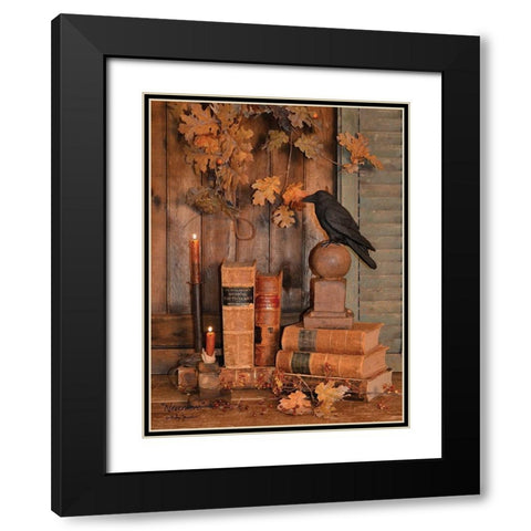 Never More Black Modern Wood Framed Art Print with Double Matting by Jacobs, Billy
