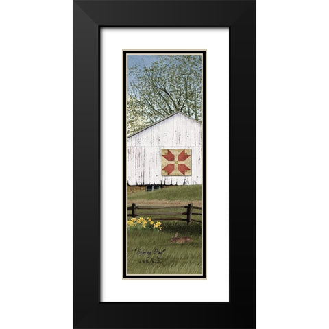 Spring Day Black Modern Wood Framed Art Print with Double Matting by Jacobs, Billy