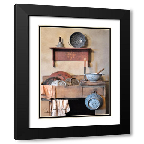 The Kitchen Sink Black Modern Wood Framed Art Print with Double Matting by Jacobs, Billy