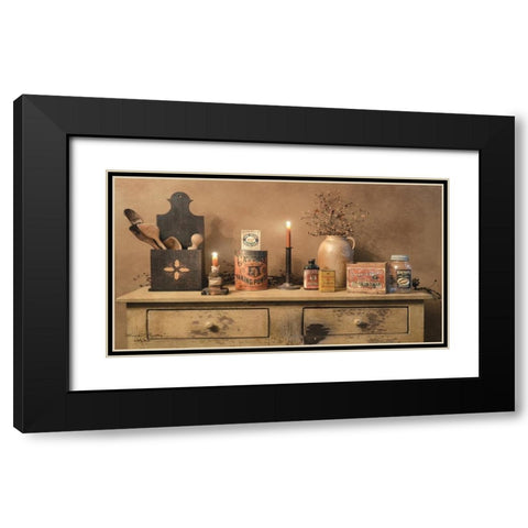 Mamas Pantry Black Modern Wood Framed Art Print with Double Matting by Jacobs, Billy
