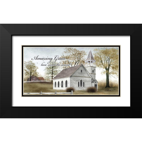 Amazing Grace Black Modern Wood Framed Art Print with Double Matting by Jacobs, Billy