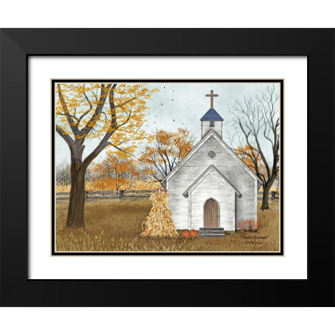 Blessed Assurance Black Modern Wood Framed Art Print with Double Matting by Jacobs, Billy