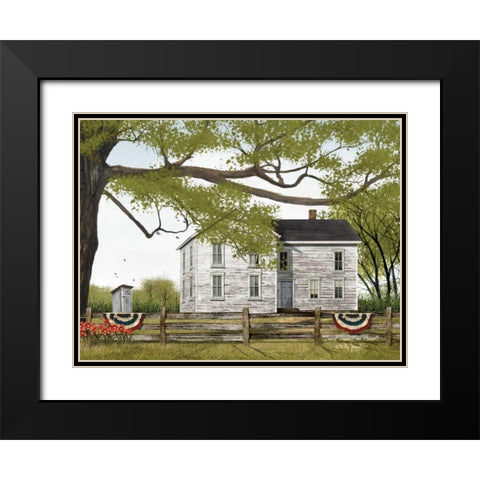 Sweet Summertime House Black Modern Wood Framed Art Print with Double Matting by Jacobs, Billy
