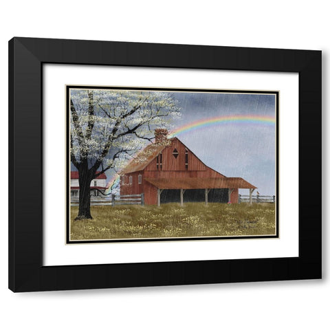 His Promise Black Modern Wood Framed Art Print with Double Matting by Jacobs, Billy
