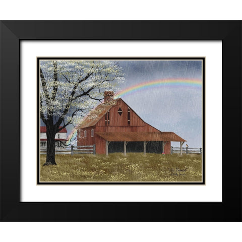 His Promise Black Modern Wood Framed Art Print with Double Matting by Jacobs, Billy