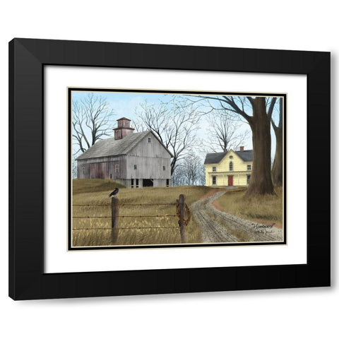 Homeward Black Modern Wood Framed Art Print with Double Matting by Jacobs, Billy