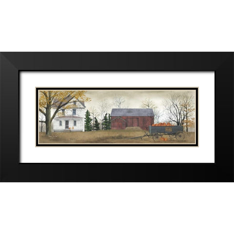 Pumpkins for Sale Black Modern Wood Framed Art Print with Double Matting by Jacobs, Billy