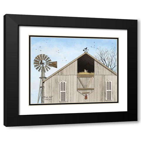 Winds Aloft Black Modern Wood Framed Art Print with Double Matting by Jacobs, Billy