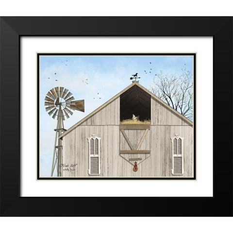Winds Aloft Black Modern Wood Framed Art Print with Double Matting by Jacobs, Billy
