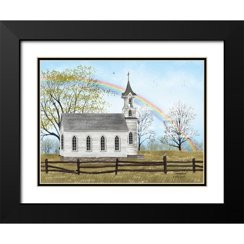 Somewhere Black Modern Wood Framed Art Print with Double Matting by Jacobs, Billy