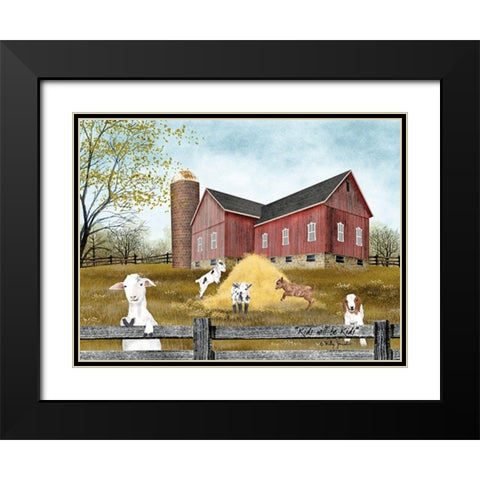 Kids Will be Kids Black Modern Wood Framed Art Print with Double Matting by Jacobs, Billy