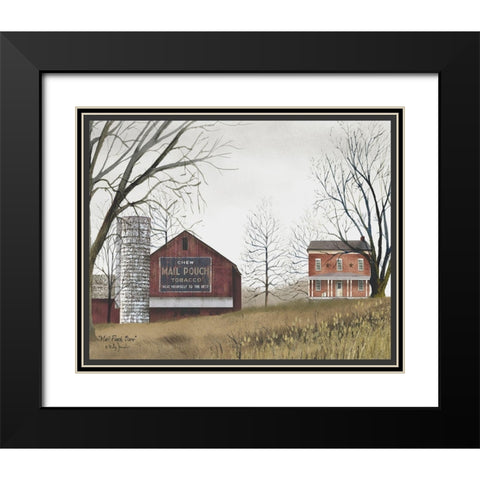 Mail Pouch Barn               Black Modern Wood Framed Art Print with Double Matting by Jacobs, Billy