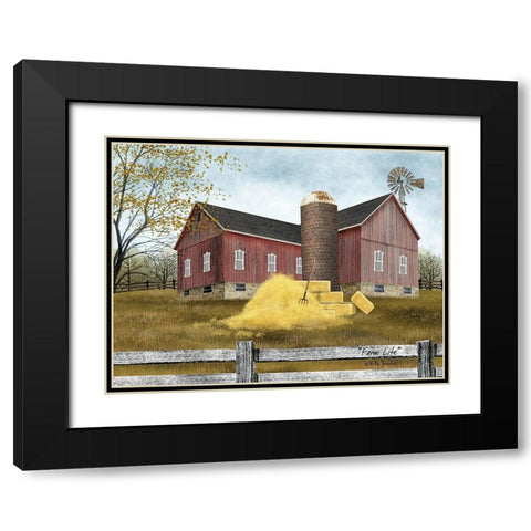 Farm Life Black Modern Wood Framed Art Print with Double Matting by Jacobs, Billy