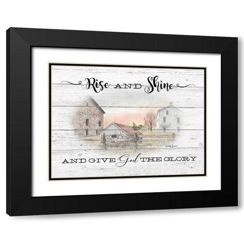 Rise and Shine Black Modern Wood Framed Art Print with Double Matting by Jacobs, Billy
