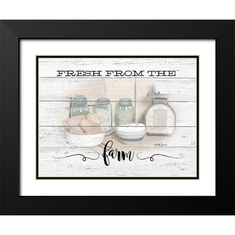 Fresh From the Farm Black Modern Wood Framed Art Print with Double Matting by Jacobs, Billy