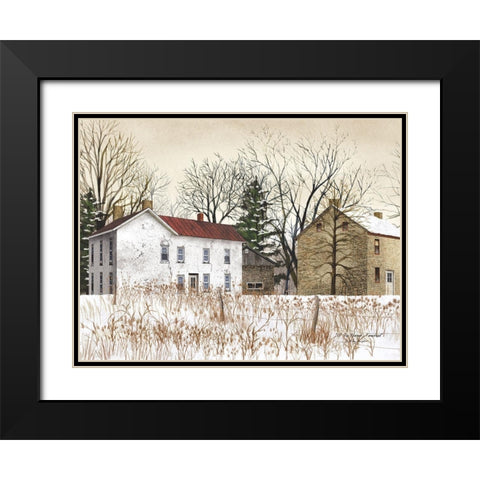 Doc Warners Farmstead Black Modern Wood Framed Art Print with Double Matting by Jacobs, Billy