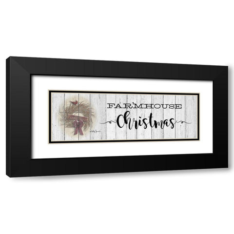 Farmhouse Christmas Black Modern Wood Framed Art Print with Double Matting by Jacobs, Billy