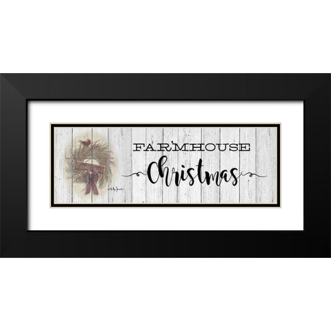 Farmhouse Christmas Black Modern Wood Framed Art Print with Double Matting by Jacobs, Billy