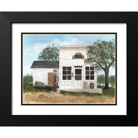 The Old General Store Black Modern Wood Framed Art Print with Double Matting by Jacobs, Billy
